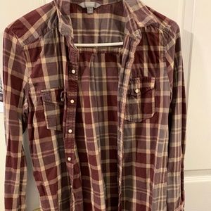Maroon flannel